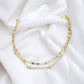 Cubic Zirconia 18K Gold - Plated Anklet - Reed House of Jewels