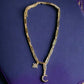 Star and Moon Gold Tone and Crystal 19" + 3" Necklace - Reed House of Jewels
