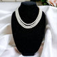 Three Strand Blush Pink Pearl Necklace - Reed House of Jewels