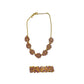 Gold Tone Pink Blossom Necklace and Bracelet Set - Reed House of Jewels