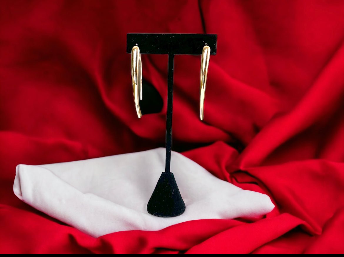 Gold Tone Thread Earrings - Reed House of Jewels