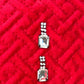 Silver Tone and Crystal Dangle Stud Earrings - Reed House of Jewels
