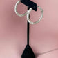 37mm Swarovski Crystal Rhinestone Spring Click - Lock Hoop Earrings - Reed House of Jewels