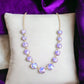 Purple Round Crystal Necklace - Reed House of Jewels