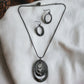 Grey Hematite Pendant Necklace And Drop Earring 2 - pc. Jewelry Set - Reed House of Jewels