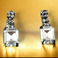 Silver Tone and Crystal Dangle Stud Earrings - Reed House of Jewels