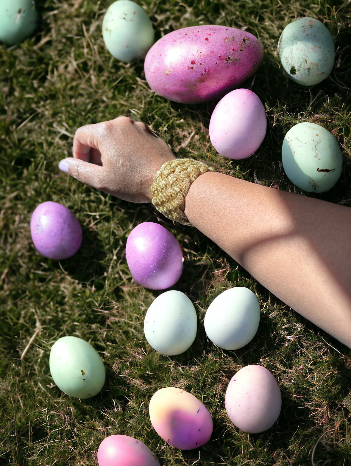 Gold Tone Braided Mesh Detail Bracelet - Reed House of Jewels