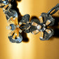Black Resin and Gold Tone Necklace - Reed House of Jewels