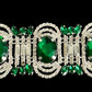Emerald Crystal Art Deco Bracelet - Reed House of Jewels