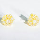Starburst Gold Tone and Crystal Earrings - Reed House of Jewels