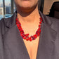 Deep Red Collar Necklace - Reed House of Jewels