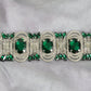 Emerald Crystal Art Deco Bracelet - Reed House of Jewels