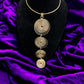 Gold Drop Disc Statement Necklace - Reed House of Jewels
