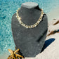 Cuban Link Chain and Large Crystal Necklace - Reed House of Jewels