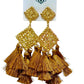 Brown Tassel Earrings - Reed House of Jewels