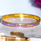 Purple Crystals Bangle Bracelet - Reed House of Jewels