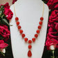 Red 17 Inch Cable Y Lariat Necklace - Reed House of Jewels