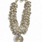 Champagne Silver Disc Link Statement Necklace - Reed House of Jewels
