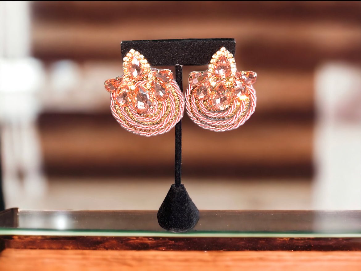Glam Stud Earring - Rose Gold - Reed House of Jewels