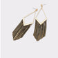Black and Gold Tassel Earrings - Reed House of Jewels