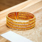 Gold Tone and Crystal 8" Expandable Bracelet - Reed House of Jewels