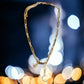 Star and Moon Gold Tone and Crystal 19" + 3" Necklace - Reed House of Jewels