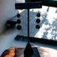 Jet Black Bead Drop Earrings - Reed House of Jewels