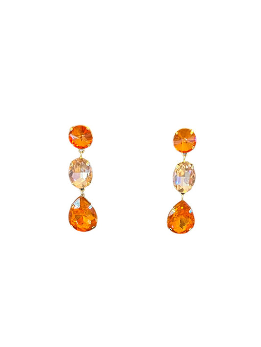 Orange and Pink Drop Earrings - Reed House of Jewels