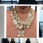 Champagne Silver Disc Link Statement Necklace - Reed House of Jewels