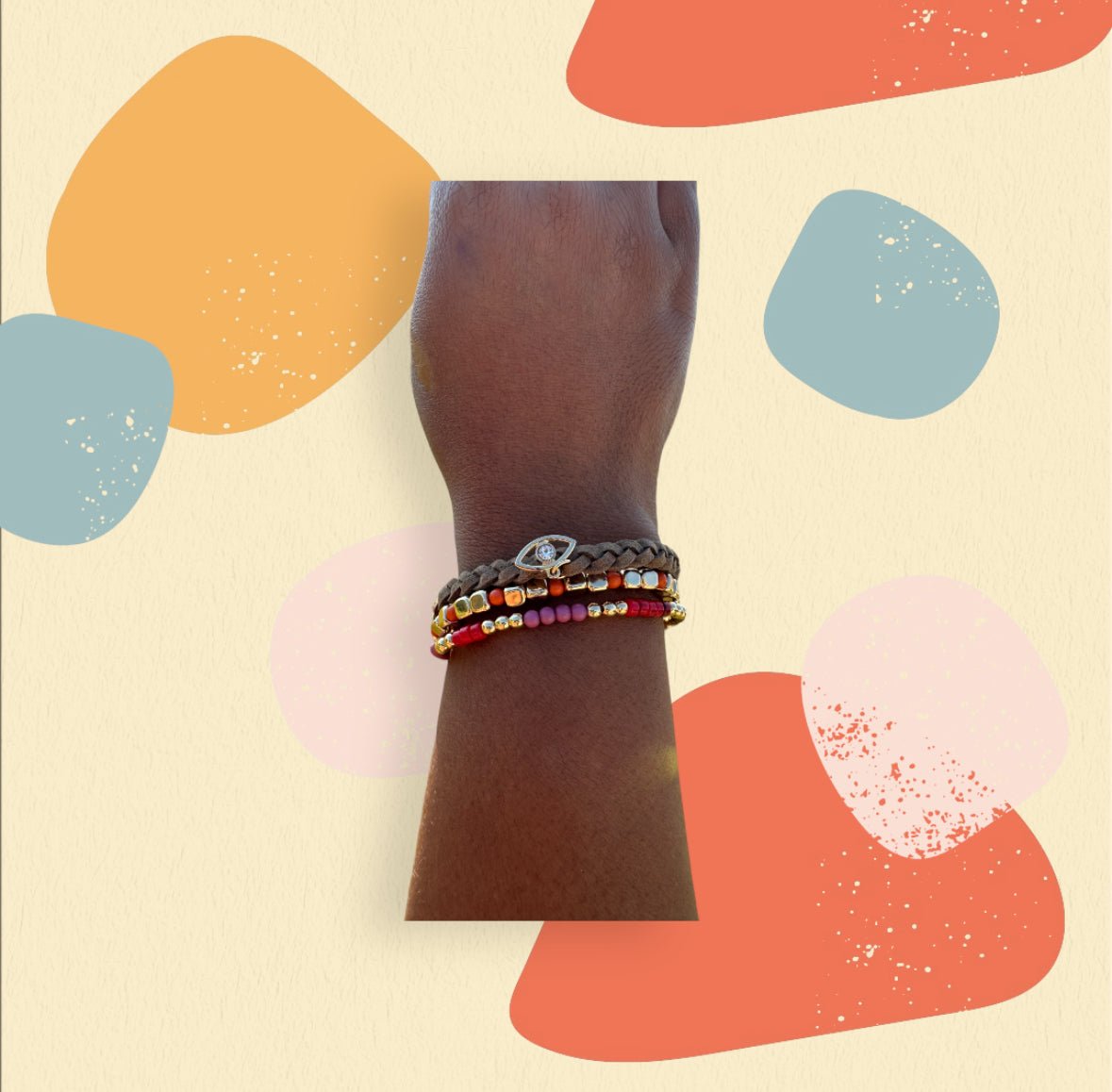 Gold Tone 3 - pc. 7.5 Inch Evil Eye Bracelet Set - Reed House of Jewels