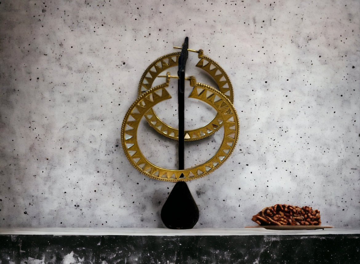 Shole Brass Earrings - Reed House of Jewels