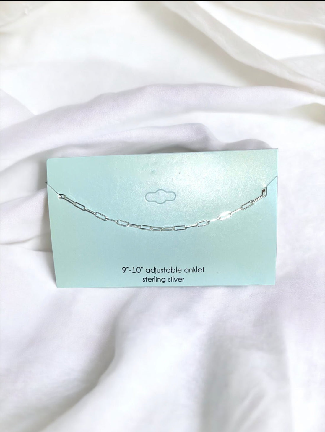 Sterling Silver 9 Inch Paperclip Anklet - Reed House of Jewels