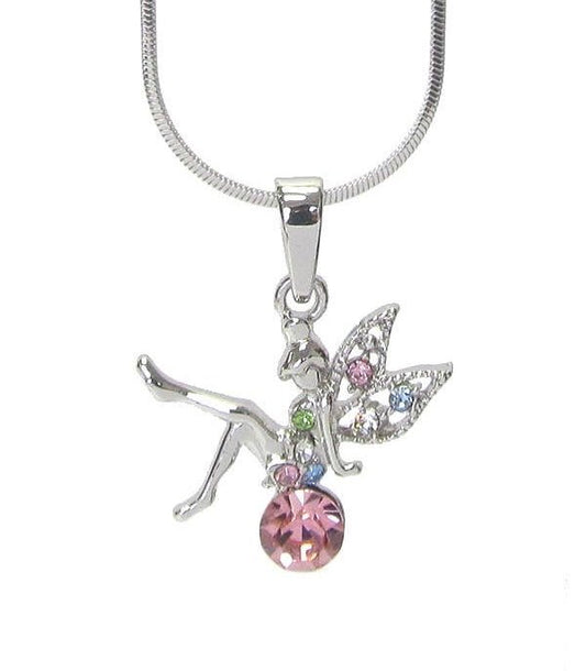 Crystal Fairy Pendant Necklace - Reed House of Jewels