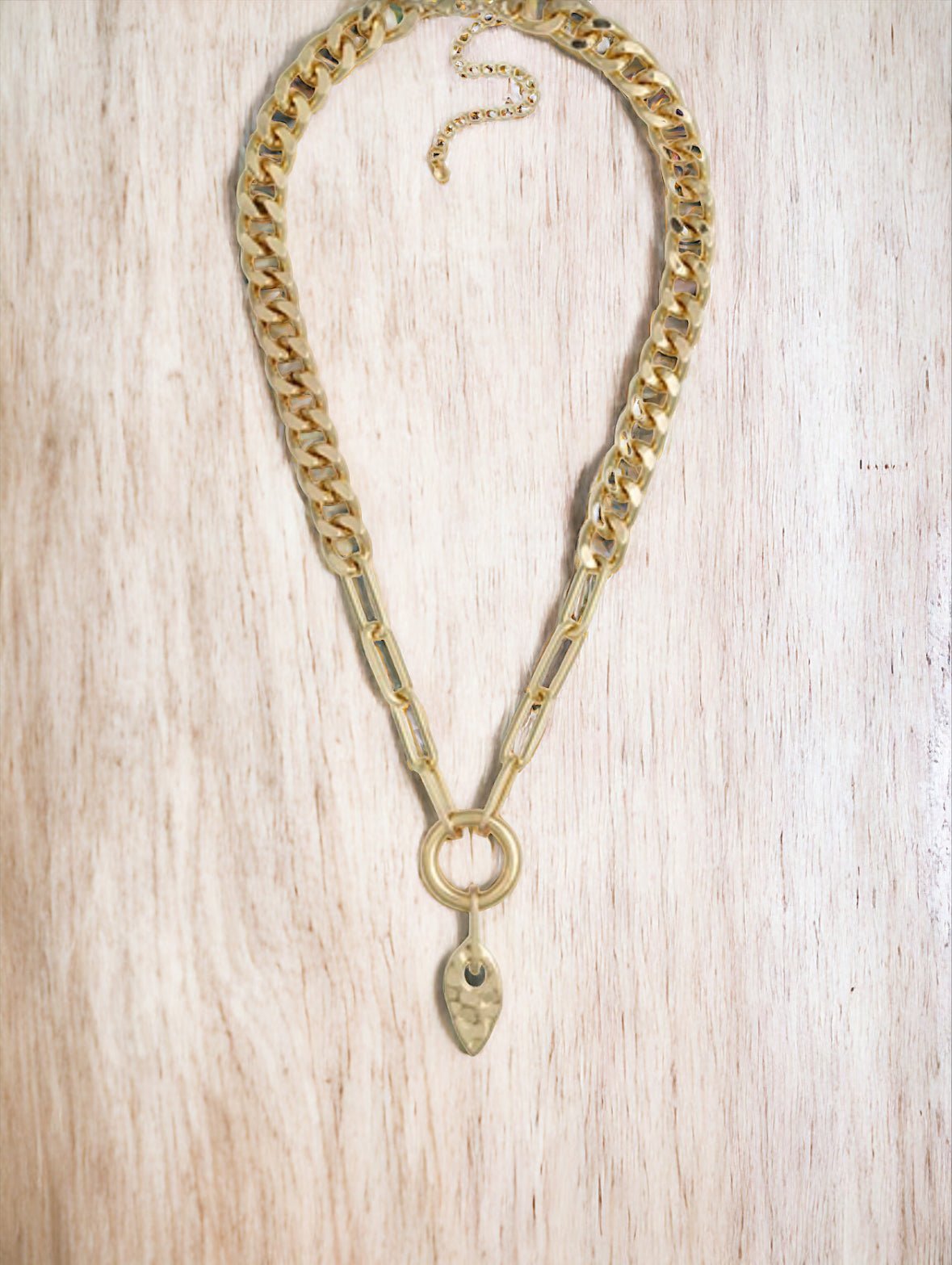 Gold Tone 18 Inch Curb Chain Necklace - Reed House of Jewels