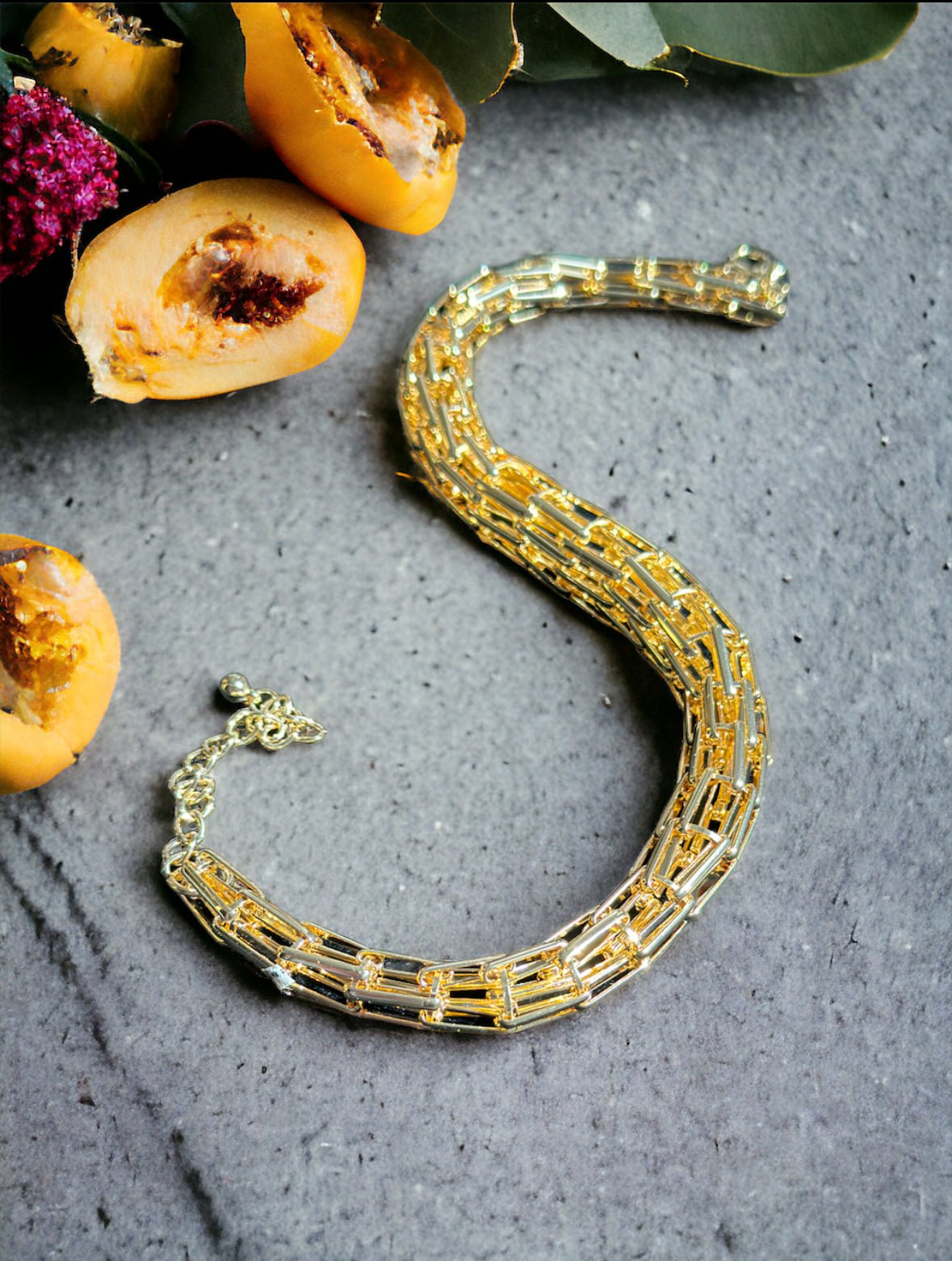 Round Style Paper Clip Choker Necklace - Reed House of Jewels