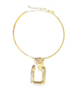 Rectangle Pendant Choker Necklace - Reed House of Jewels