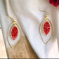 Red Crystal Marquis Earrings - Reed House of Jewels