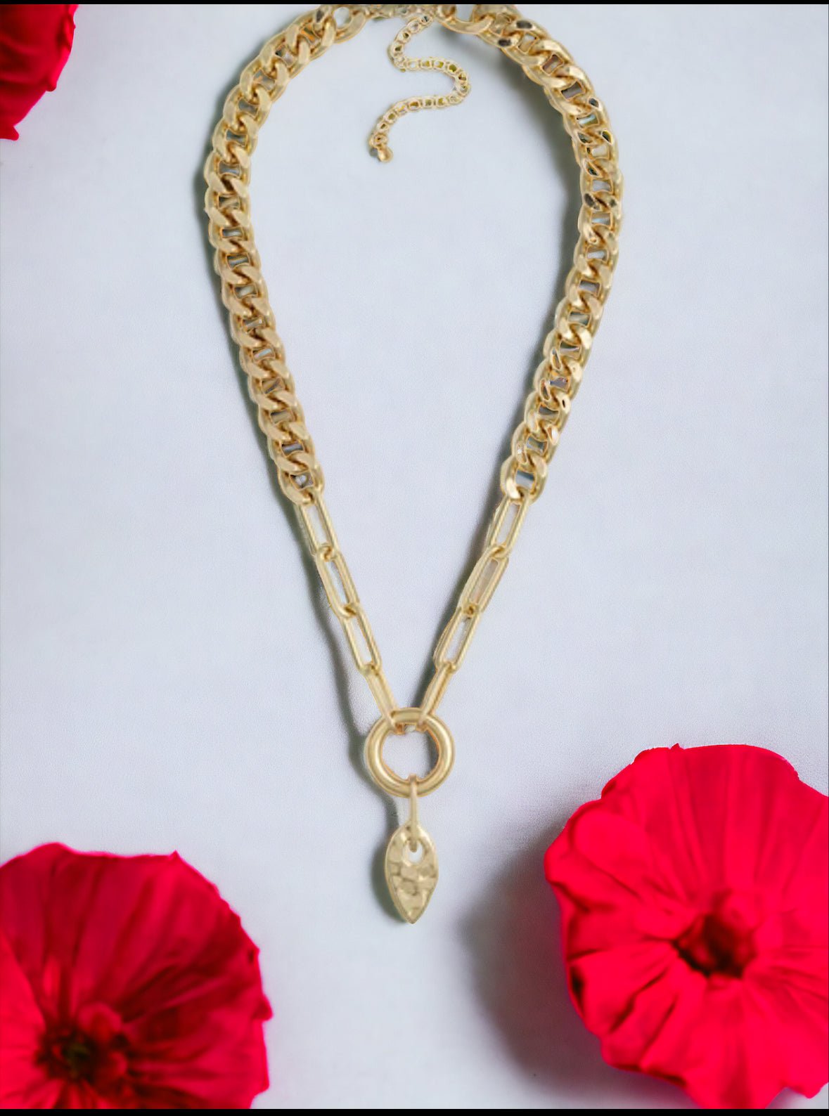 Gold Tone 18 Inch Curb Chain Necklace - Reed House of Jewels