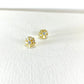 Starburst Gold Tone and Crystal Earrings - Reed House of Jewels