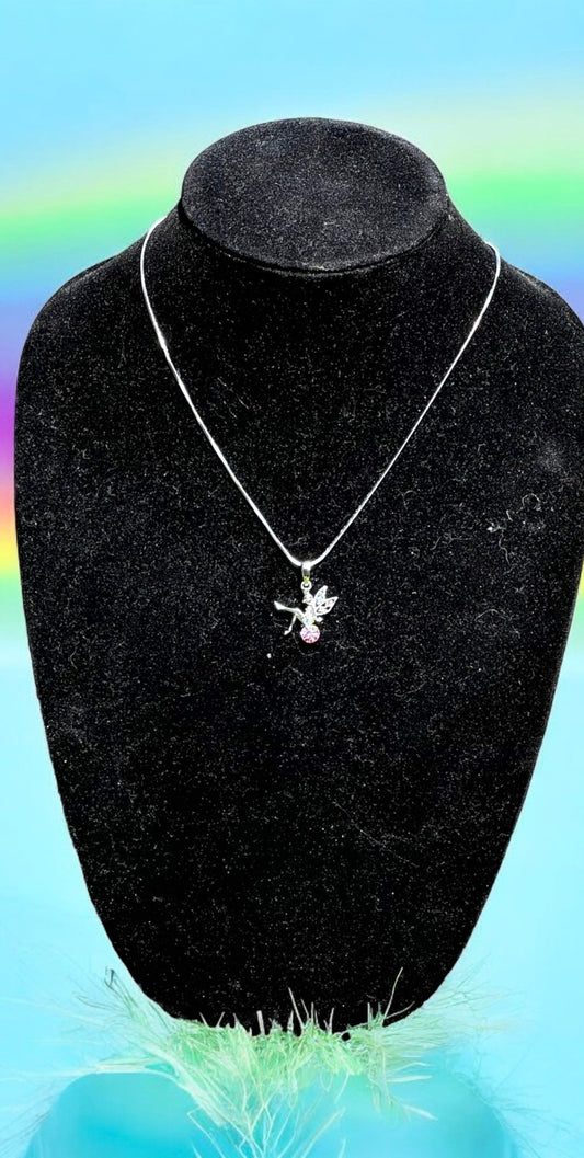 Crystal Fairy Pendant Necklace - Reed House of Jewels