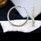 37mm Swarovski Crystal Rhinestone Spring Click - Lock Hoop Earrings - Reed House of Jewels