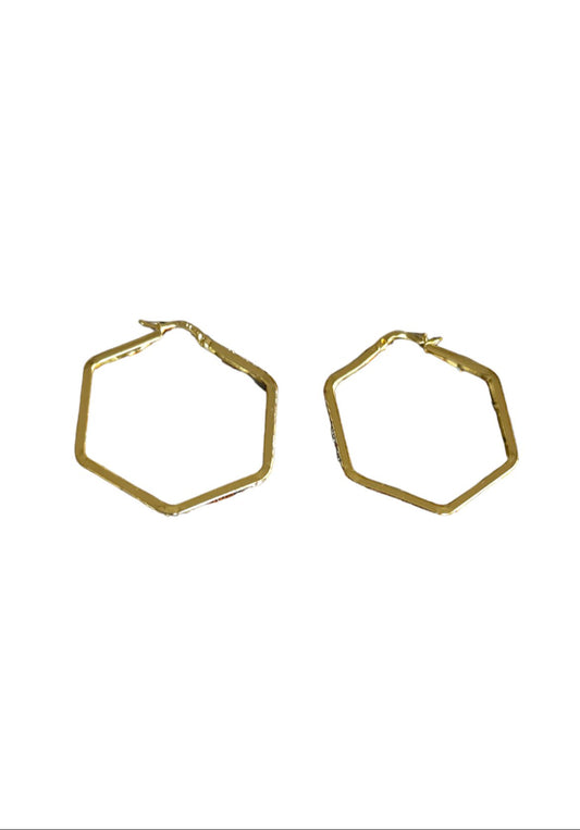 45 MM Crystal Hex Click Top Hoops - Reed House of Jewels