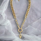 Gold Tone 18 Inch Curb Chain Necklace - Reed House of Jewels
