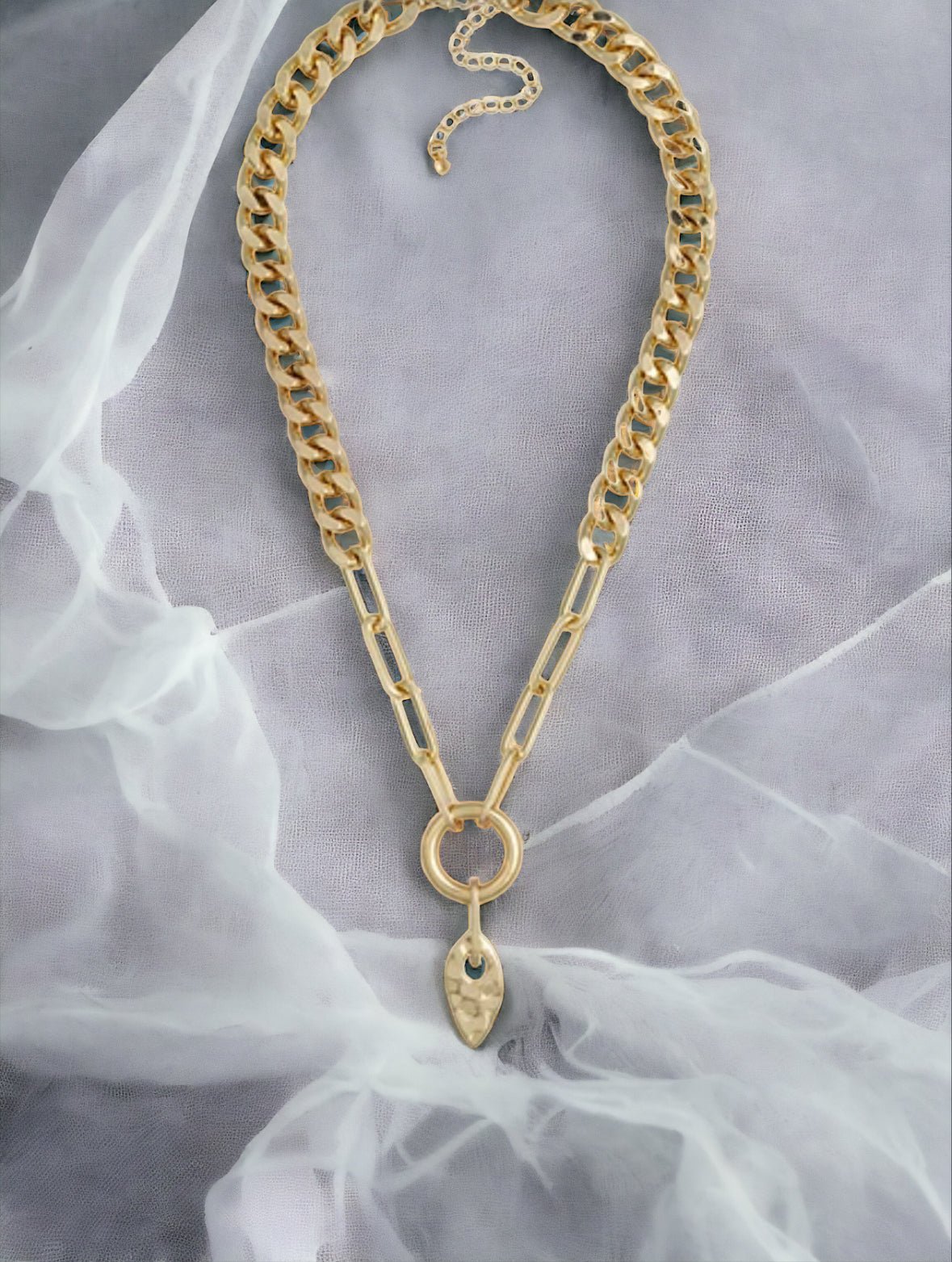 Gold Tone 18 Inch Curb Chain Necklace - Reed House of Jewels