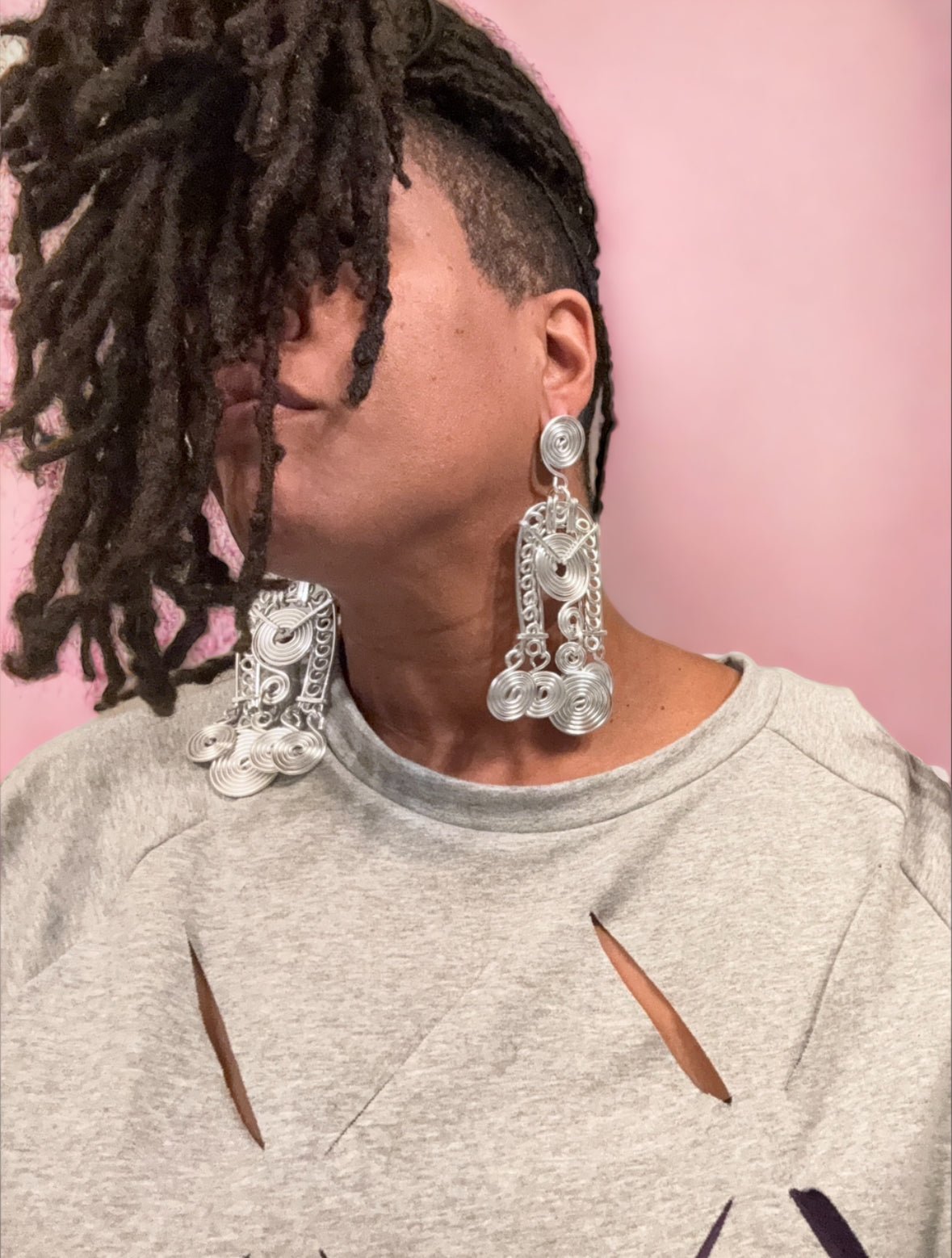 Silver Egyptian Goddess Earring - Reed House of Jewels