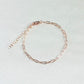 Rose Gold - Toned Paperclip Bracelet - Reed House of Jewels