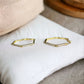 45 MM Crystal Hex Click Top Hoops - Reed House of Jewels