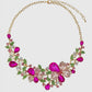 Hot Pink Floral Statement Necklace - Reed House of Jewels