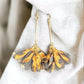 Leopard Print Drop Petal Long Earrings - Reed House of Jewels
