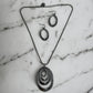 Grey Hematite Pendant Necklace And Drop Earring 2 - pc. Jewelry Set - Reed House of Jewels